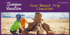 Summer vacation beach trip checklist