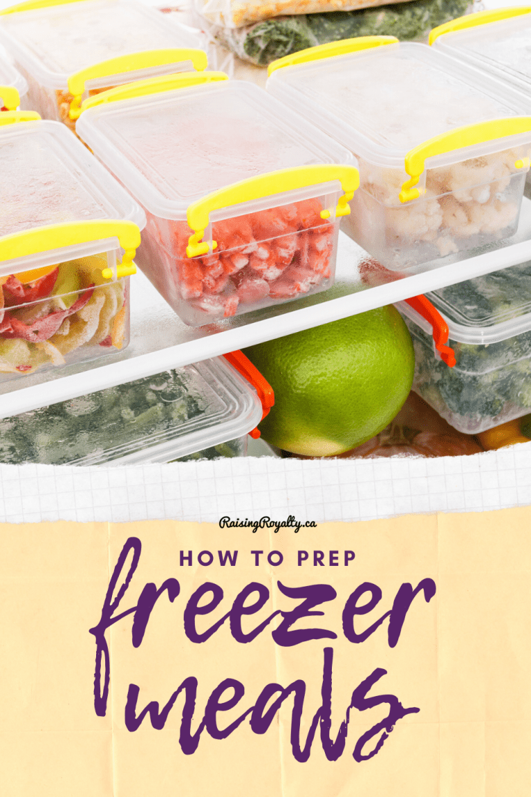 Freezer Meals Prep - Raising Royalty